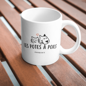 mockup tasse les potes à poils