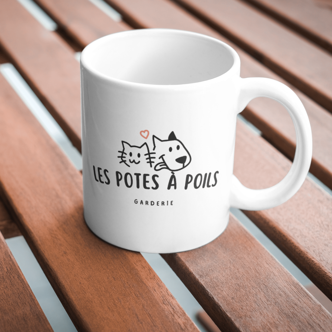 mockup tasse les potes à poils