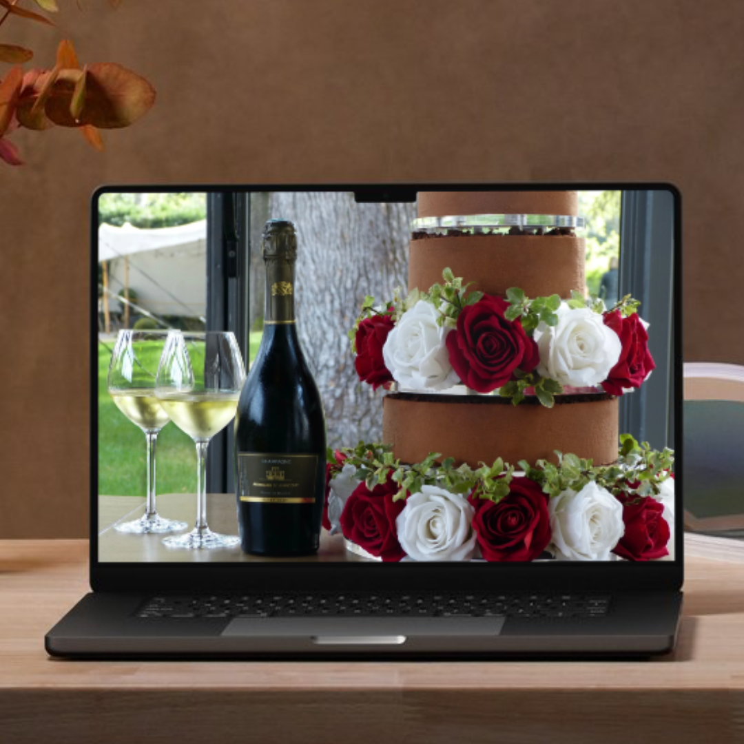 mockup shooting culinaire de wedding cakes
