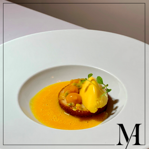 Photo culinaire d'un dessert de St-Valentin