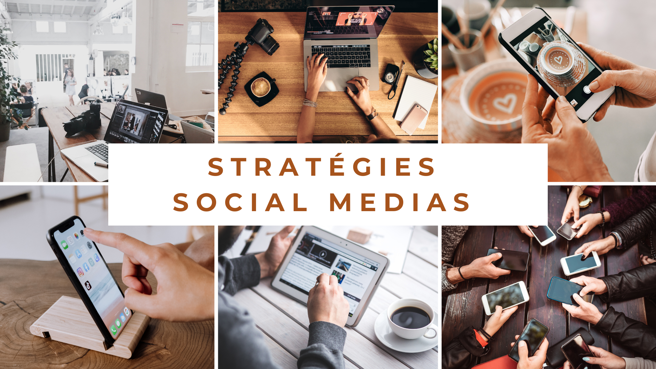 Stratégies social medias, bannière de blog