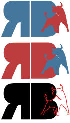 Déclinaison de logos pour rebranding fictif de Redbull, avec couleurs pastel et posture haute